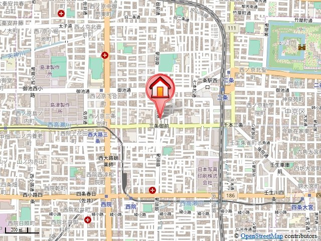 ロフティ西ノ京の地図