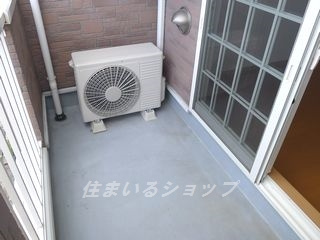 広島市安佐北区大林２丁目のアパートのバルコニー