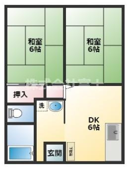 妙見ハイツの間取り