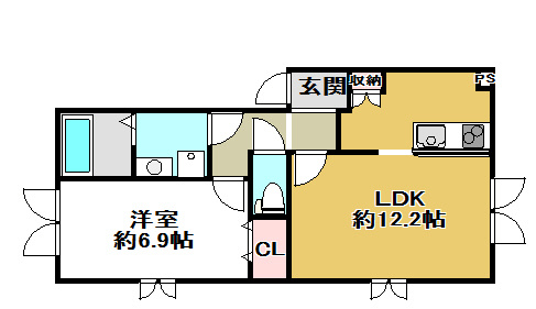 【間取り】 | ルネッサンスヒルズ弐番館 | 間取りです