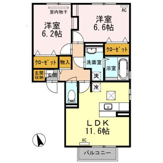 【間取り】 | クレエ曙