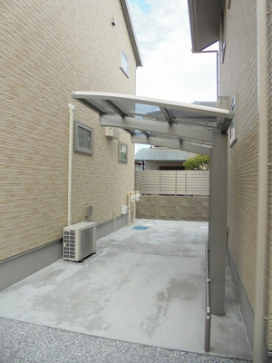 【その他共用部分】 | リブラB棟 | 屋根付きの駐輪場があるので雨が降っても安心です☆自転車はちょっとした移動手段に便利ですよね！