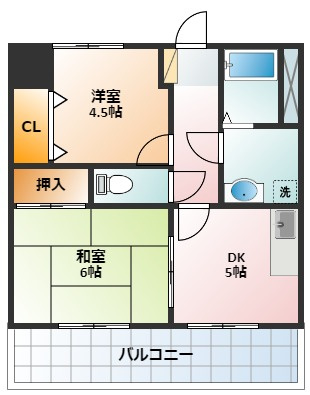 【間取り】 | ダイアパレス四日市北棟