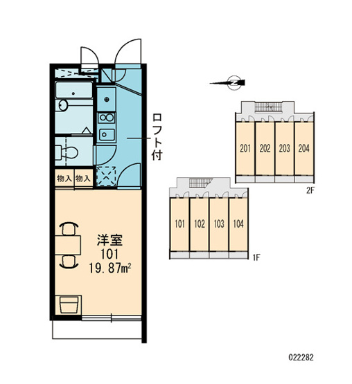 【区画図】 | レオパレスセブンスヒルⅢ