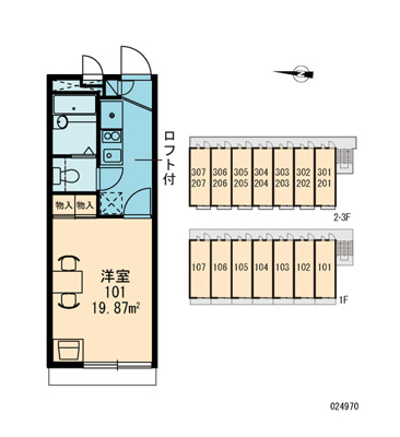 【区画図】 | レオパレスシャンテ三国本町