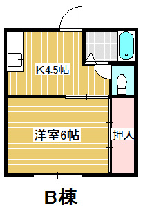 【間取り】 | サンヒルズB
