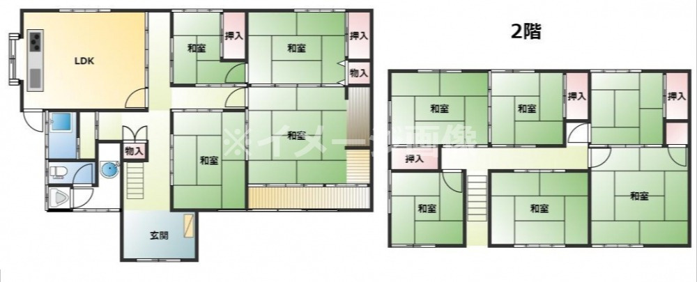 肥前町売家の間取り