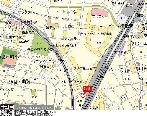 日神パレス北池袋の地図