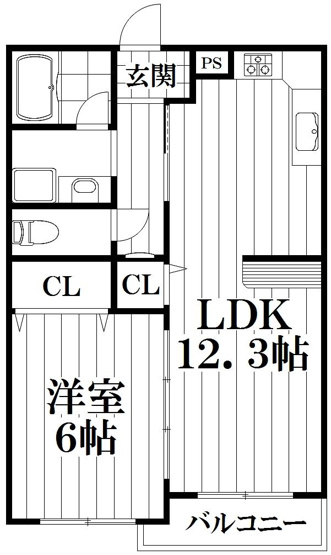 【間取り】 | ファミール吉田Ⅱ