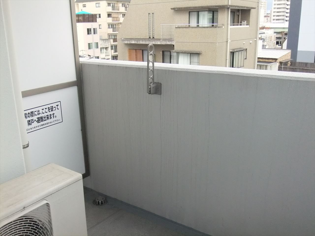 Gramercy Sakae｜名古屋市の賃貸ならMy賃貸のバルコニー|Gramercy Sakae（旧：ディームス栄）