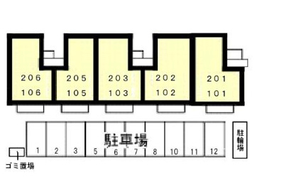 【区画図】 | セジュールユアサB