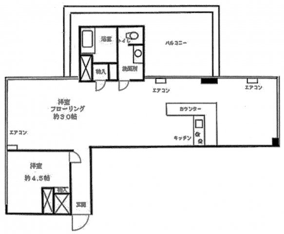 渋谷区神宮前２丁目の事務所の間取り