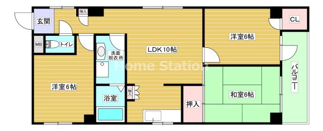 【間取り】 | ルミエール福島