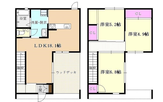 【間取り】 | エクリュ・アン那珂川 