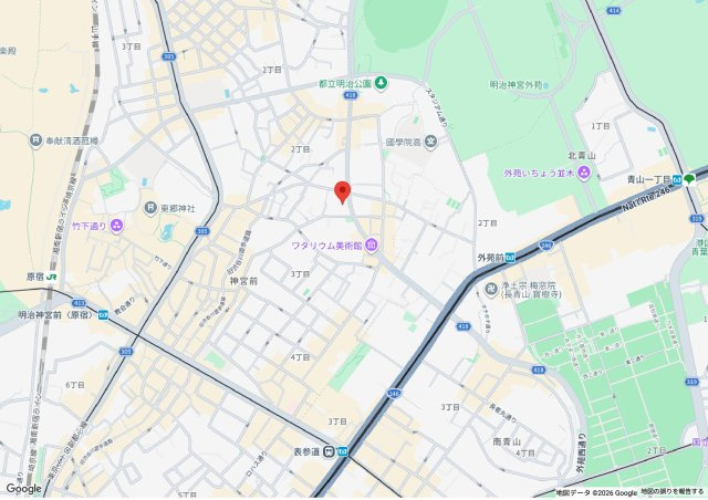 クローチェ神宮前ビルの地図