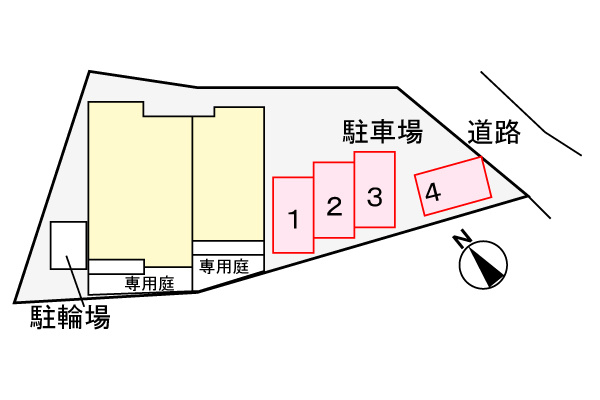 コーポ　ラ・メールⅡの区画図