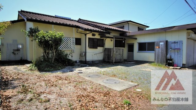 朝倉市中原の中古一戸建の外観|平屋の日当たりの良い戸建てです。