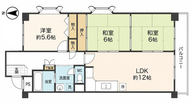 【間取り】 | ベルヴィ本山中町
