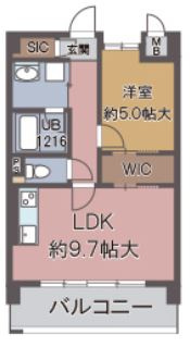 【間取り】 | グリーンコート東小路 | こちらの反転タイプとなります。