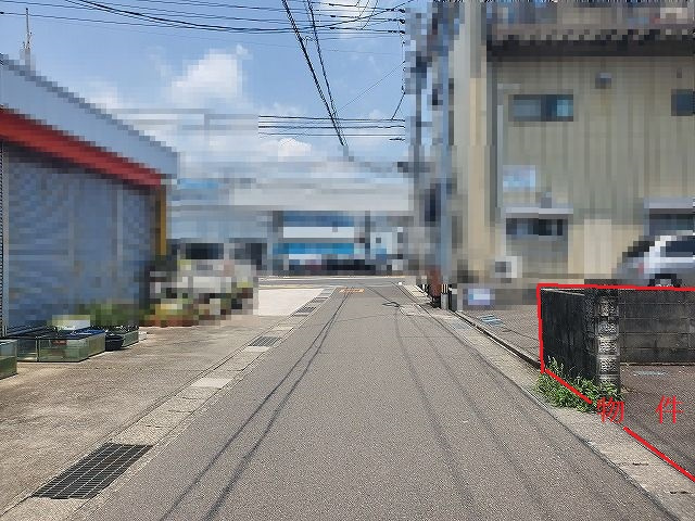 高知市鵜来巣の前面道路含む現地写真|西側接道　北→南