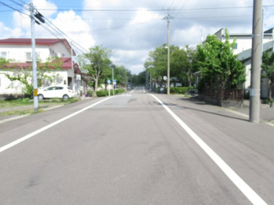 【前面道路含む現地写真】 | 能代市落合下大野・売地