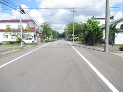 【前面道路含む現地写真】 | 能代市落合下大野・売地