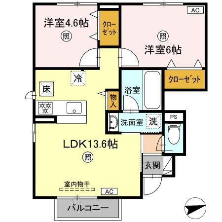 ヴィラオーヴェストの間取り