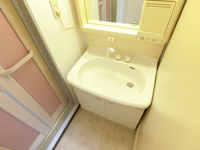 フラワーマンションの洗面所