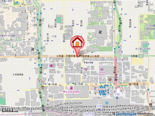 サンシャイン中川の地図