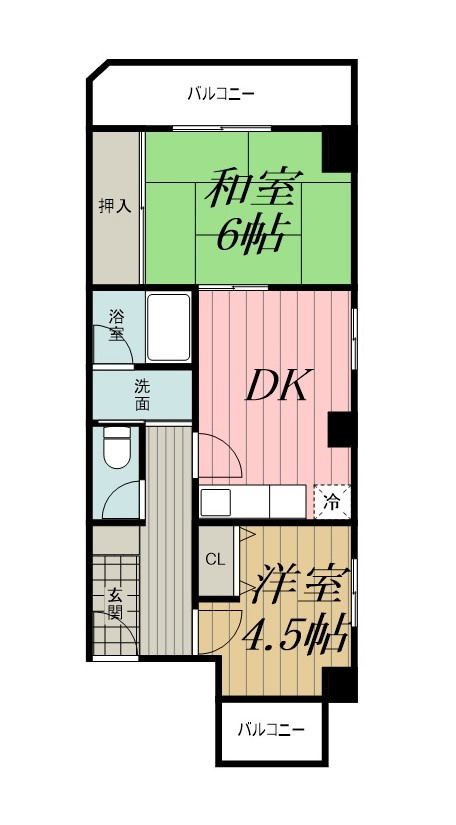 MOMO12千葉中央の間取り