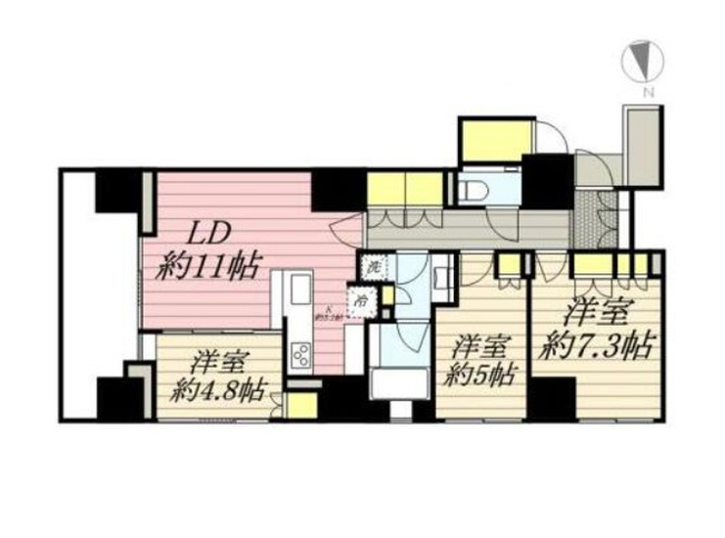 【間取り】 | ザパークハウス新宿御苑