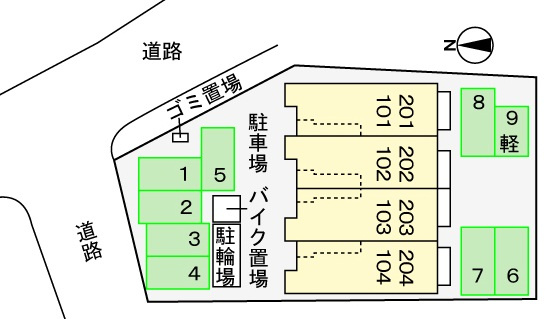 シャンクレールの区画図