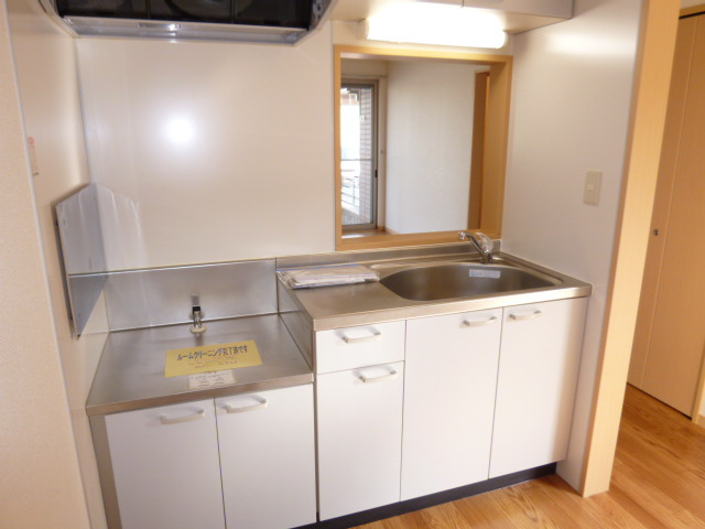 児島テラスＡのキッチン|ガスコンロ設置可