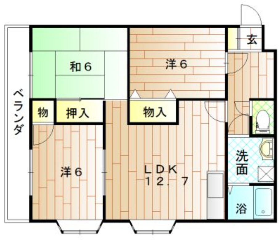 シャルムⅠの間取り