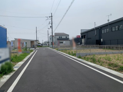 【前面道路含む現地写真】 | 大津市衣川1丁目40 分譲地