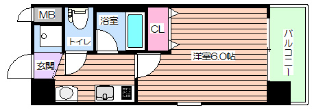【間取り】 | レオンコンフォート新梅田Ⅱ