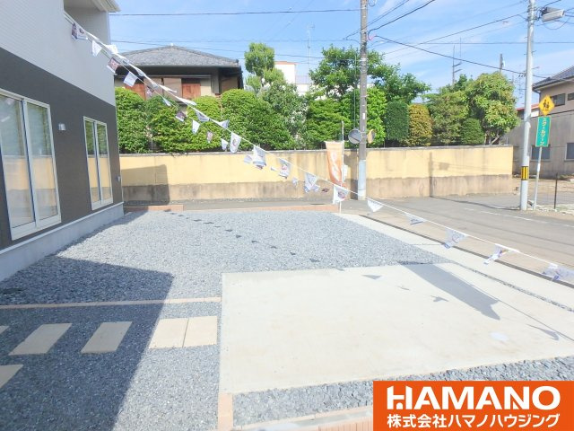 筑西市甲第1：3号棟の駐車場|駐車場に車を止められます