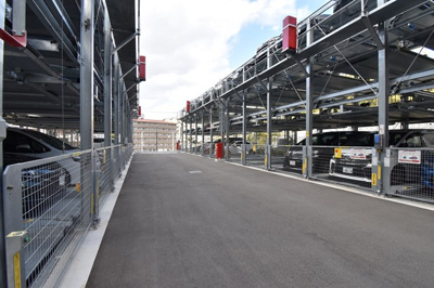 【駐車場】 | 【ペットと一緒に暮らせます♪】サンメゾン緑地公園アベニュー | 機械式です。
