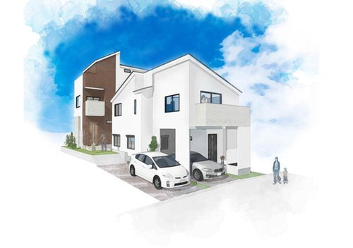 【横浜市保土ケ谷区瀬戸ケ谷町２７５－３新築戸建て１号棟】（瀬戸ヶ谷小学校・岩崎中学校）の外観パース
