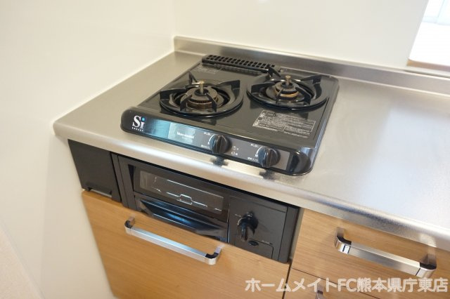 熊本市東区健軍４丁目のアパートのキッチン