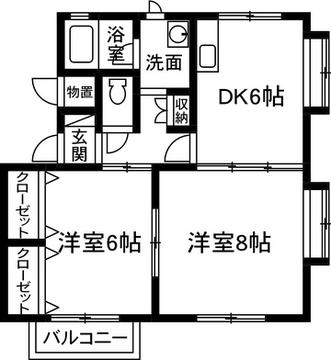 【間取り】 | エソールB