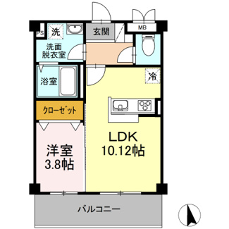 【間取り】 | ドミール中央