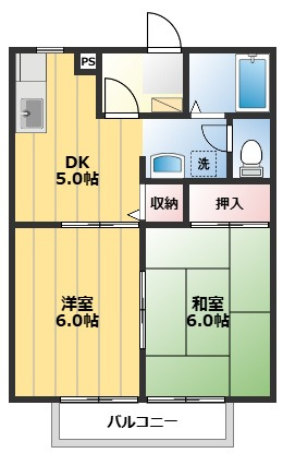 フレンズハイツAの間取り