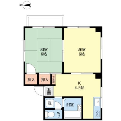 サザンクロス大森の間取り