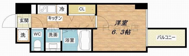 【間取り】 | プレミアムコート谷町4丁目