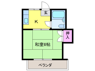 【間取り】 | コーポさつき・