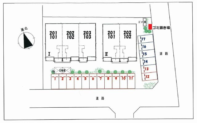 フィオーレⅠの区画図