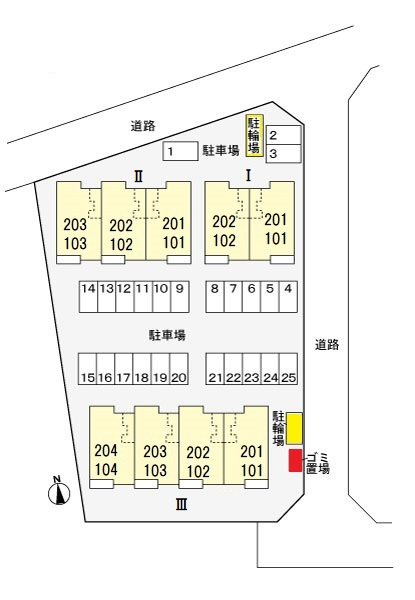 フューチャーフォレストⅢの区画図