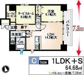 レジデンス・スエヒロ上本町の間取り