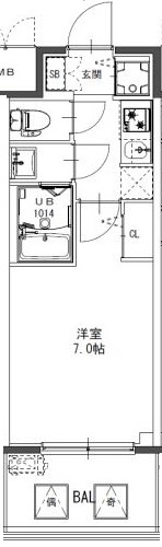 S-RESIDENCE新大阪Southの間取り